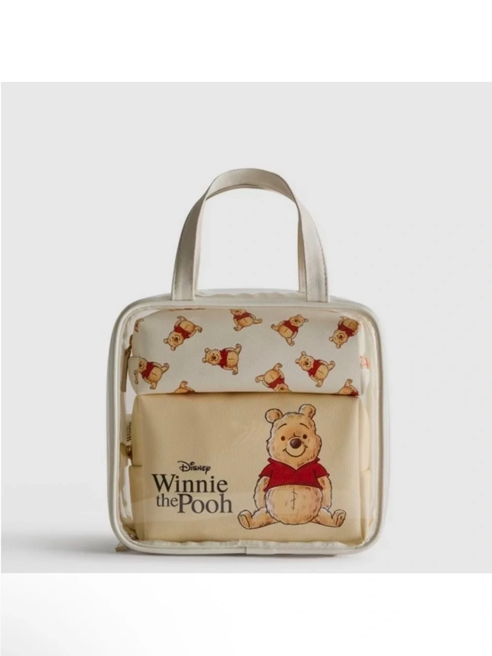 Disney/Primark Winnie the Pooh Beige Tote Bag (3 piece)